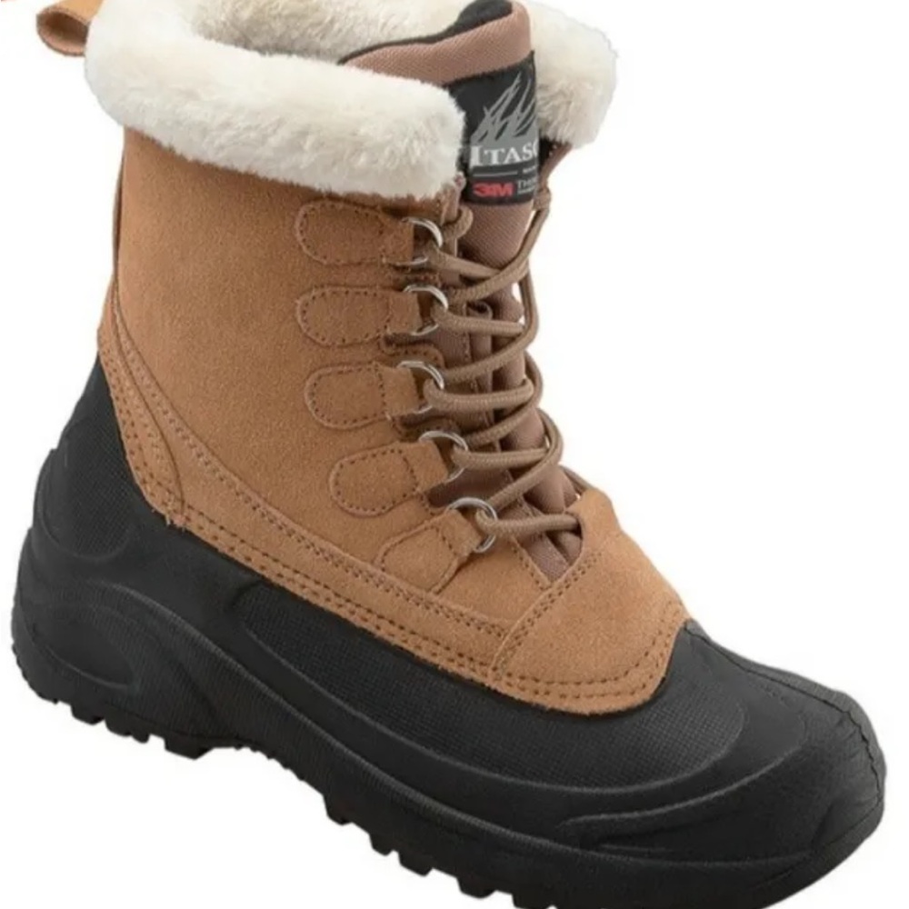 WOMAN'S ITASCA 3M THINSULATE BUFF WINTER BOOTS SIZE 10 In Buff